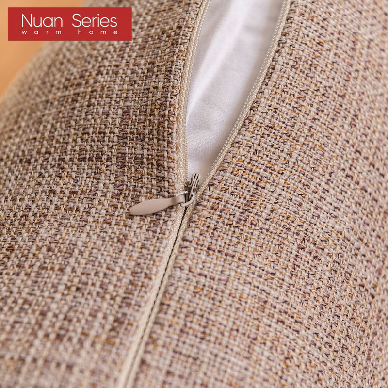 Čvrsta obična lanena pamučna jastučnica s resicama Žuto bež navlaka za kućni dekor Jastučnica 45x45 cm Jastučnica za kauč Jastuk za bacanje