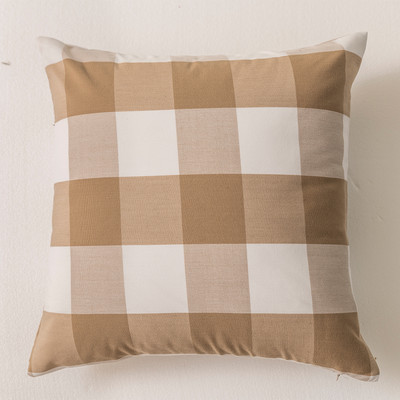 2021. Geometrijske jastučnice Jastuk s printom žutih kariranih pruga za kućnu stolicu Kauč Dekoracija Jastučnice 45x45/30x50 cm