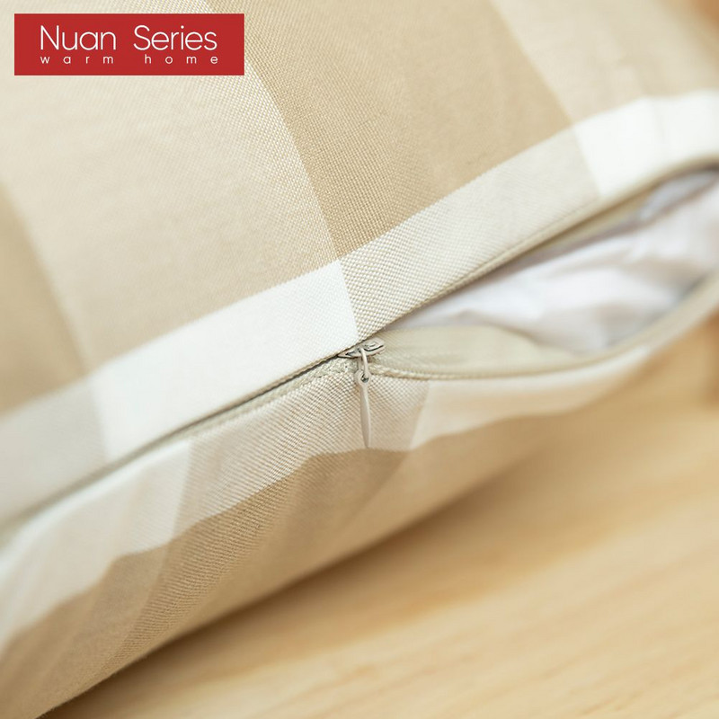 2021. Geometrijske jastučnice Jastuk s printom žutih kariranih pruga za kućnu stolicu Kauč Dekoracija Jastučnice 45x45/30x50 cm