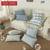 Moderne geometrijske ukrasne jastučnice Jastučnice za kauč fotelju auto 45x45cm plava boja 45x45/30x50cm