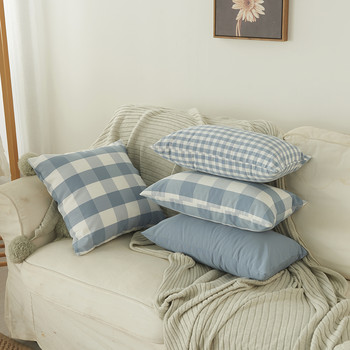 Модерни геометрични декоративни калъфки за възглавници Калъфки за диван Стол Кола 45x45cm Син цвят 45x45/30x50cm