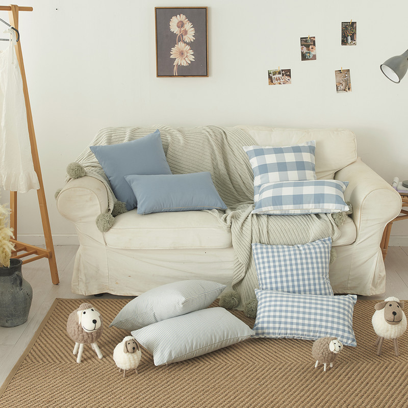 Moderne geometrijske ukrasne jastučnice Jastučnice za kauč fotelju auto 45x45cm plava boja 45x45/30x50cm