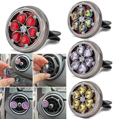 Odorizant reîncărcat pentru mașină, miros, difuzor de parfum, clemă, aerisire automată, ulei esențial, medalion din oțel inoxidabil, accesorii de interior
