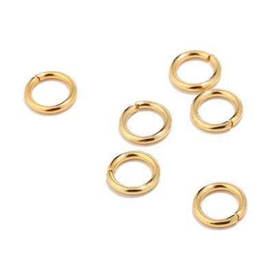 200 gab 18K zelta nerūsējošā tērauda omāru aizdares un 3,5 mm 4 mm 5 mm 6 mm 7 mm 8 mm 9 mm 10 mm atvērti lēciena gredzeni juvelierizstrādājumu izgatavošanas atklājumi