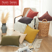 Obična jastučnica 45x45cm/30x50cm lanena navlaka za jastuk krem tamnoplava zelena s resama za uređenje doma krevet sofa kauč