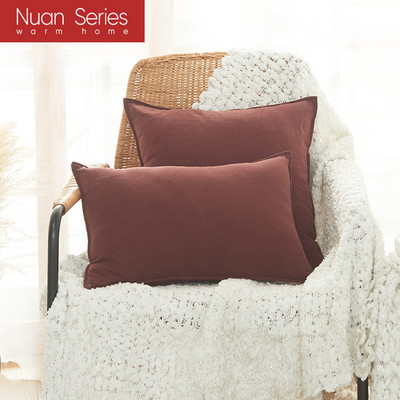 Obična jastučnica 45x45cm/30x50cm lanena navlaka za jastuk krem tamnoplava zelena s resama za uređenje doma krevet sofa kauč