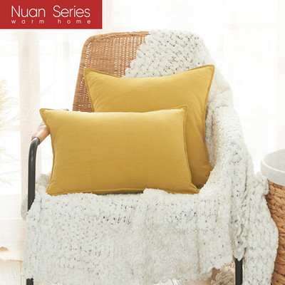 Obična jastučnica 45x45cm/30x50cm lanena navlaka za jastuk krem tamnoplava zelena s resama za uređenje doma krevet sofa kauč