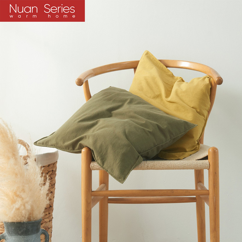 Obična jastučnica 45x45cm/30x50cm lanena navlaka za jastuk krem tamnoplava zelena s resama za uređenje doma krevet sofa kauč