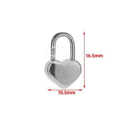 6 komada zlatnih brava od nehrđajućeg čelika, privjesaka za ključeve u obliku zvijezde u obliku srca, lokota, privjesaka za narukvice, ogrlicu, DIY nakita, obrta