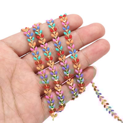 Αλυσίδες Chevron από επιχρυσωμένο σμάλτο 2 μέτρων Μοναδικές αλυσίδες ψαριών με ψαροκόκκαλο Ψαροκόκκαλο Επίπεδο βέλος Σχεδιαστής