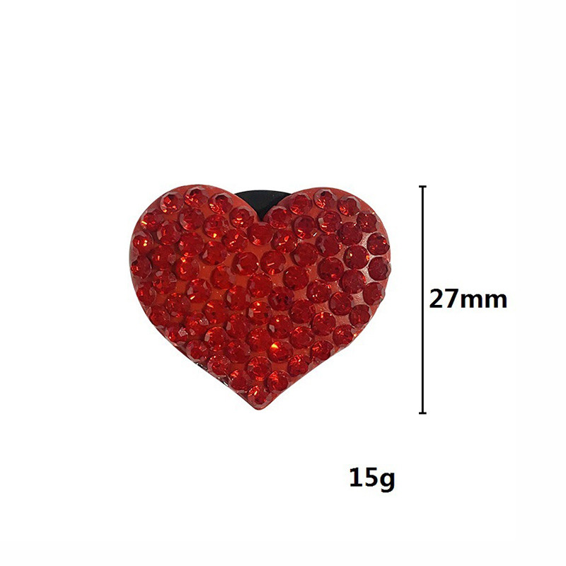 Mini Decorare mașină în formă de inimă Aromă interioară pentru mașină Difuzor de arome Priză automată Clip de parfum Bling Accesorii auto Fete