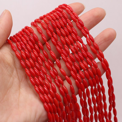 Prirodne koraljne perle Perle od riže u obliku miješanih boja Labavi odstojnik Koraljne perle za izradu nakita DIY Narukvica Ogrlica Dodaci