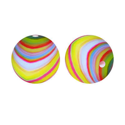 Chenkai 10 DB 15mm Shamrock Print szilikon gyöngyök baba kerek formájú gyöngyök fogzás BPA mentes barkácsolás érzékszervi rágójátékok kiegészítők