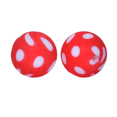 Chenkai 10 DB 15mm Shamrock Print szilikon gyöngyök baba kerek formájú gyöngyök fogzás BPA mentes barkácsolás érzékszervi rágójátékok kiegészítők