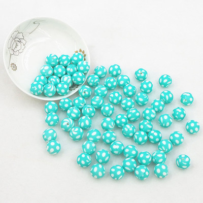 Chenkai 10 DB 15mm Shamrock Print szilikon gyöngyök baba kerek formájú gyöngyök fogzás BPA mentes barkácsolás érzékszervi rágójátékok kiegészítők