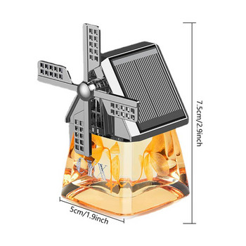 Слънчева енергия Ароматерапевтичен дифузер за кола Освежител за въздух за кола Въртящ се дифузор за етерично масло Етерично масло за ароматизатор за кола
