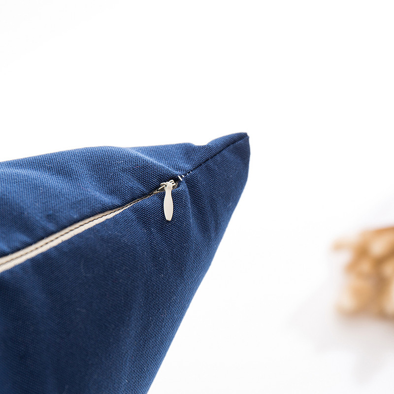 45x45/30x50cm Karirane prugaste jastučnice za kauč, fotelju, ukrasne poliesterske pamučne jastučnice, tamnoplava jastučnica