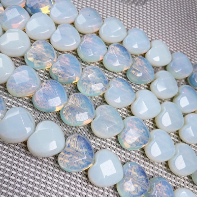 Prirodni kamen u obliku srca Fasetirane perle kristal Polugotove labave perle Za izradu nakita DIY Ogrlica Narukvica Pribor