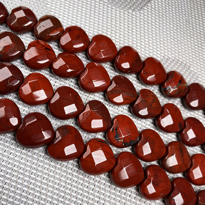 Prirodni kamen u obliku srca Fasetirane perle kristal Polugotove labave perle Za izradu nakita DIY Ogrlica Narukvica Pribor