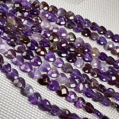 Prirodni kamen u obliku srca Fasetirane perle kristal Polugotove labave perle Za izradu nakita DIY Ogrlica Narukvica Pribor