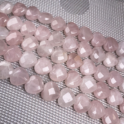 Prirodni kamen u obliku srca Fasetirane perle kristal Polugotove labave perle Za izradu nakita DIY Ogrlica Narukvica Pribor