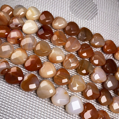 Prirodni kamen u obliku srca Fasetirane perle kristal Polugotove labave perle Za izradu nakita DIY Ogrlica Narukvica Pribor