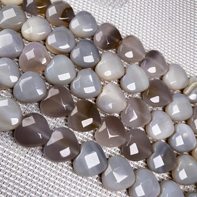 Prirodni kamen u obliku srca Fasetirane perle kristal Polugotove labave perle Za izradu nakita DIY Ogrlica Narukvica Pribor