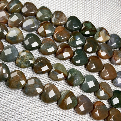 Prirodni kamen u obliku srca Fasetirane perle kristal Polugotove labave perle Za izradu nakita DIY Ogrlica Narukvica Pribor