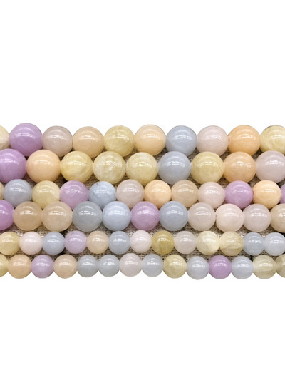 Prirodno svjetlo, šareni žadni kamen, okrugle labave perle za izradu nakita 6 8 10 mm DIY narukvica, ogrlica 15 inča, veleprodaja