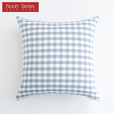 Karirano prugasto poliestersko pamučno platno jastučnica jastučnica tamnoplava fotelja kauč kućni dekor jastučnica 45x45/30x50cm