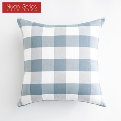 Karirano prugasto poliestersko pamučno platno jastučnica jastučnica tamnoplava fotelja kauč kućni dekor jastučnica 45x45/30x50cm