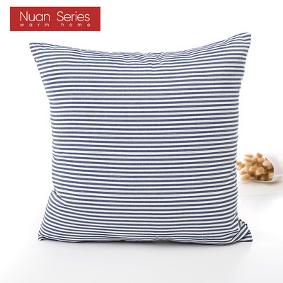 Karirano prugasto poliestersko pamučno platno jastučnica jastučnica tamnoplava fotelja kauč kućni dekor jastučnica 45x45/30x50cm
