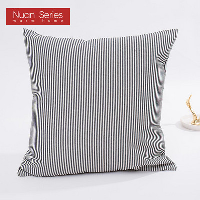 Karirano prugasto poliestersko pamučno platno jastučnica jastučnica tamnoplava fotelja kauč kućni dekor jastučnica 45x45/30x50cm