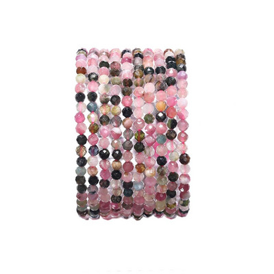 2mm 3mm 4mm slīpētas dabīgā akmens krelles kristāla rozā kvarca dārgakmeņu apaļas krelles rotaslietām pērlīšu izgatavošanai, DIY rokassprādzes kaklarota