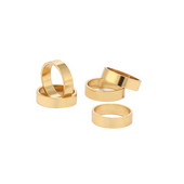 20 komada zlatne boje od nehrđajućeg čelika 8 mm dijelovi nakita Nalazi zatvorenog kruga Preskočni prsten za izradu nakita