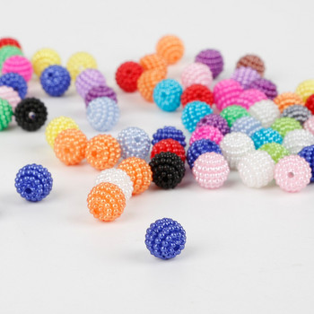 50 τμχ/παρτίδα 10mm Ακρυλικές χάντρες Bayberry Στρογγυλές απομιμήσεις μαργαριταρένιες χάντρες Fit Europe Beads For Jewelry Making Bracelet DIY