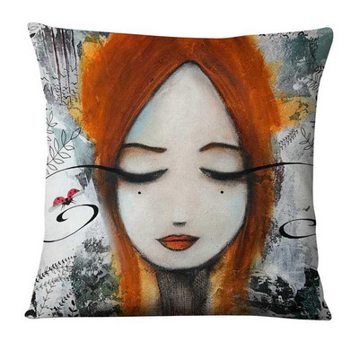 Moderna digitalno ispisana jastučnica Big Eye Girls Jastuci Home Decor Sofa Navlakasti jastuci Almofadas Decorativas Para Sofa 17 inča