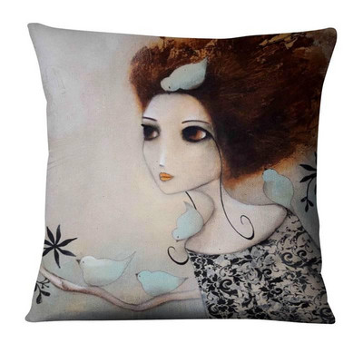Moderna digitalno ispisana jastučnica Big Eye Girls Jastuci Home Decor Sofa Navlakasti jastuci Almofadas Decorativas Para Sofa 17 inča