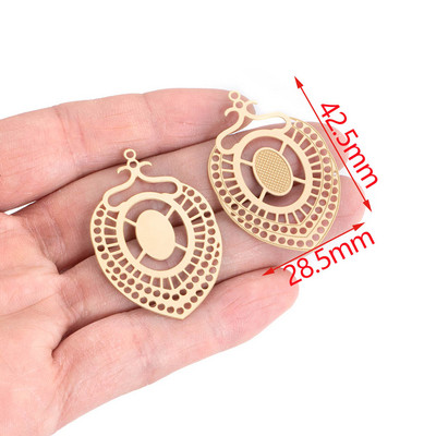 4 komada zlatnih filigranskih šarm konektora za privjeske od nehrđajućeg čelika za naušnice DIY izrada nakita
