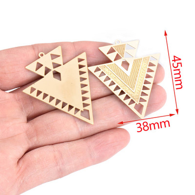 4 komada zlatnih filigranskih šarm konektora za privjeske od nehrđajućeg čelika za naušnice DIY izrada nakita