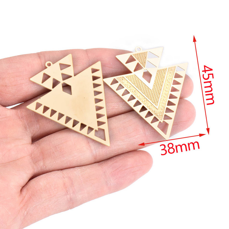 4 komada zlatnih filigranskih šarm konektora za privjeske od nehrđajućeg čelika za naušnice DIY izrada nakita