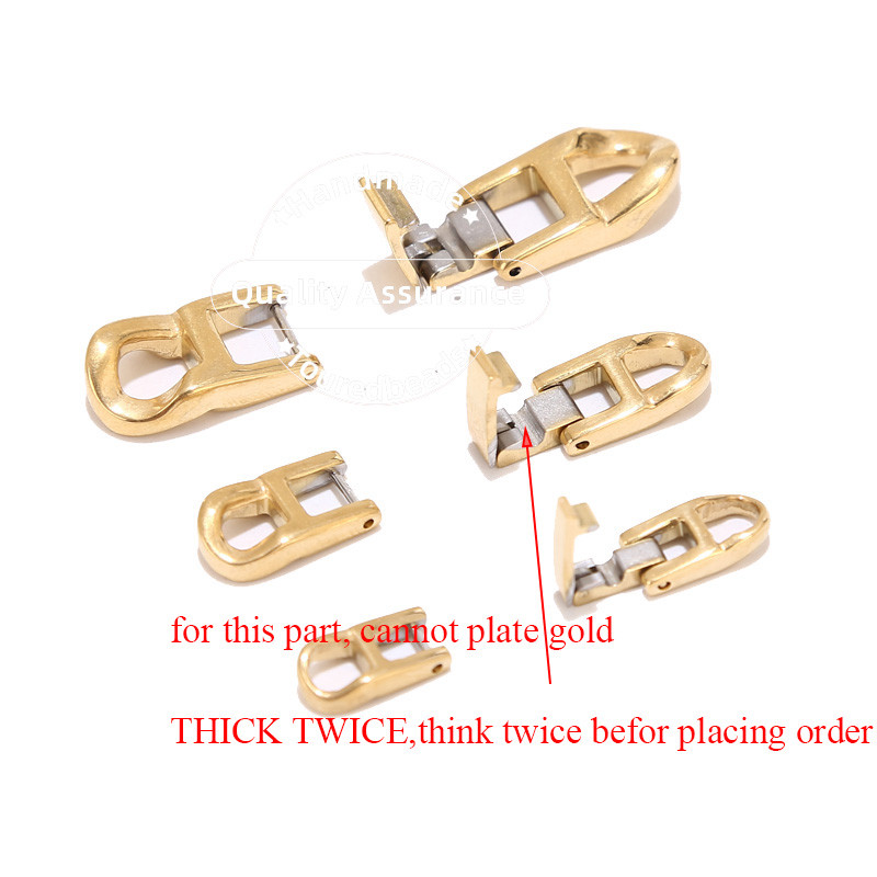 2 τμχ Ανοξείδωτο ατσάλι με χρυσό κούμπωμα κούμπωμα κολιέ βραχιόλι αλυσίδα κούμπωμα κοσμήματα κατασκευή DIY Υποδοχές