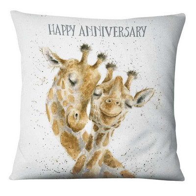 Slatke slike roditelj-dijete Životinje Jastučnica Jastučnica od lanenog platna Ukrasni jastuk Kućni dekor Kauč Jastučnica 17*17