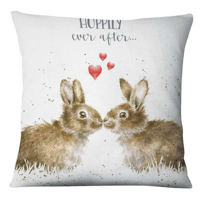 Slatke slike roditelj-dijete Životinje Jastučnica Jastučnica od lanenog platna Ukrasni jastuk Kućni dekor Kauč Jastučnica 17*17