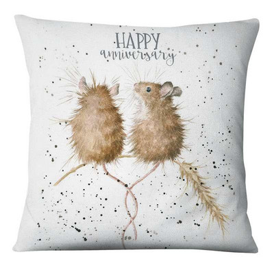 Slatke slike roditelj-dijete Životinje Jastučnica Jastučnica od lanenog platna Ukrasni jastuk Kućni dekor Kauč Jastučnica 17*17