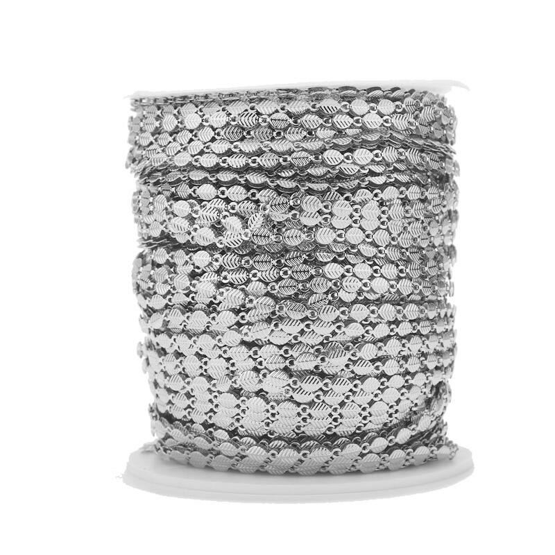 1 metar Zlatni ručni lanac od nehrđajućeg čelika za žene Narukvica Ogrlica Izrada nakita Šuplji i čvrsti