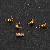 200 komada zlatnih perli od nehrđajućeg čelika 304 vrhovi navlake za čvorove za izradu nakita DIY nalazi rukotvorine 2,5 mm/3 mm kugla