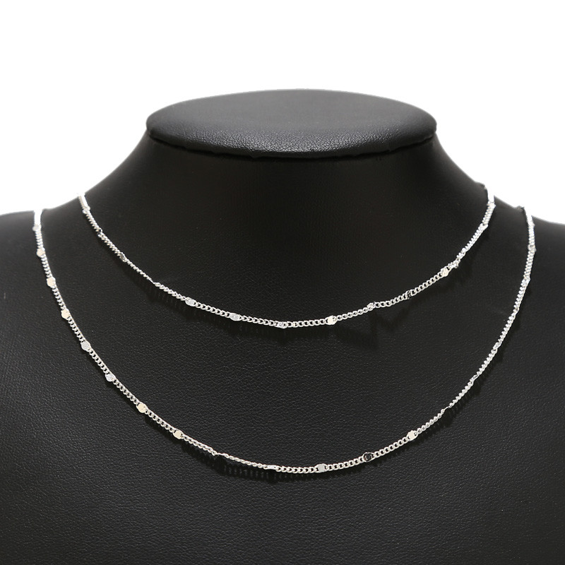 2 metra od nehrđajućeg čelika zlato srebro ravni disk rubni lančići za ogrlicu narukvica ankleta izrada rasutog nakita nalaza