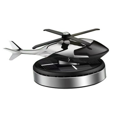 Energie solară Odorizant de aer pentru elicopter Planș de bord pentru mașină Parfum cu jet de aer Difuzor de avion cu energie solară creativ Aroma de avion din aliaj