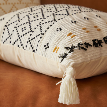 Δωρεάν αποστολή Boho Σπίτι Διακόσμηση Ριχτάρι Μαξιλαροθήκη Φουντωτό κάλυμμα μαξιλαριού με φούντα για καναπέ κρεβατιού Καρέκλα χωρίς πυρήνα